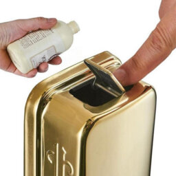 Wall-Mounted Soap Dispenser For Bathroom, Kitchen, Market, Hotel, Restaurant (800 Ml) In Bronze - thumbnail 4
