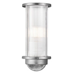 Nordlux Linton Outdoor Patio Terrace Garden Wall Light In Galvanized (Height) 29.8Cm - thumbnail 2