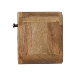 Artisan Furniture Solid Wood Extra Mini Curved Oak-Ish Bedside With Open Slot - thumbnail 8