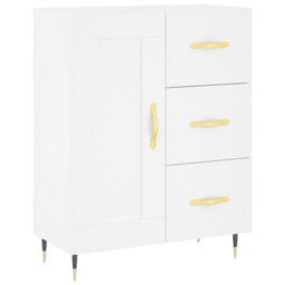 Berkfield Highboard White 69.5X34X180 Cm Engineered Wood - thumbnail 7