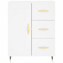 Berkfield Highboard White 69.5X34X180 Cm Engineered Wood - thumbnail 8