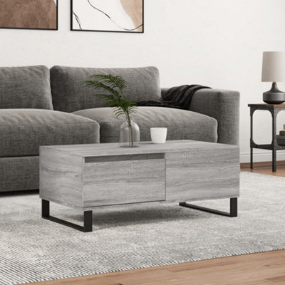 Berkfield Coffee Table Grey Sonoma 90X50X36.5 Cm Engineered Wood - image 1
