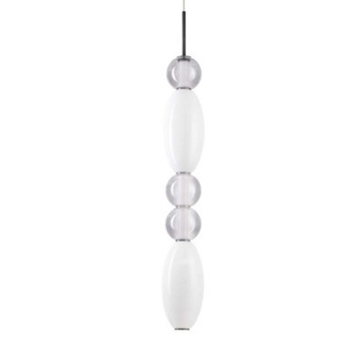 Ideal Lux Lumiere Integrated Led Slim Pendant Ceiling Light Black 4550Lm 3000K