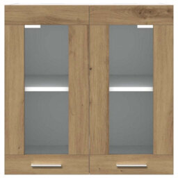 Walplus Kitchen Wall Cabinet Lyon With Glass Door Artisan Oak 60X31X60 Cm - thumbnail 4