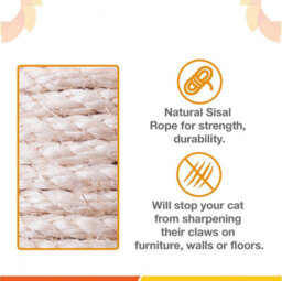 Ca&t Cat Scratching Post Floor To Ceiling 285Cm Tree Climbing Tower - thumbnail 4