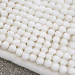 Catherine Lansfield Bathroom Bobble Bath Mat Cream - thumbnail 2