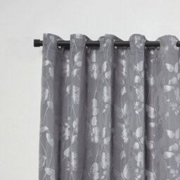Unknown 16-19mm Fenton Extendable Eyelet Metal Curtain Pole Set Black 160-300Cm - thumbnail 2