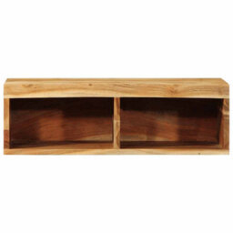 Berkfield Wall-Mounted Tv Cabinet 60X30X19 Cm Solid Wood Acacia - thumbnail 4