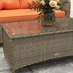 Outsunny 4 Pieces Rattan Sofa Set Outdoor Conservatory Furniture With Cushions - thumbnail 8