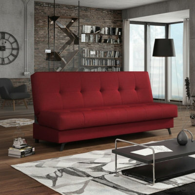 Enduro Xiii Sofa Modern Upholstered Living Room Sofa Comfortable And Stylish Available In Multiple Colors For Relaxing Red - image 1