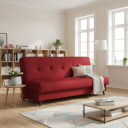 Enduro Xiii Sofa Modern Upholstered Living Room Sofa Comfortable And Stylish Available In Multiple Colors For Relaxing Red - thumbnail 2