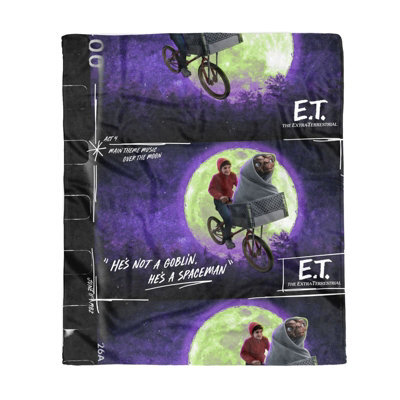 Zavvi E.t. The Extra-Terrestrial Film Reel Fleece Blanket