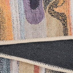 Loomed Multi-Colour  Abstract Soft Chenille Washable Living Room Area Rug 200Cm X 290Cm - thumbnail 8