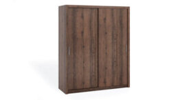 Arte Bono Sliding Door Wardrobe In Oak Monastery - Spacious Modern Design For Compact Living - W1800mm X H2150mm X D620mm - thumbnail 1
