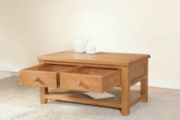 Buttercup Farm Shrewsbury Coffee Table With 2 Drawers - L60 X W100 X H50 Cm - Oak - thumbnail 5