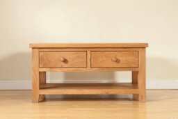 Buttercup Farm Shrewsbury Coffee Table With 2 Drawers - L60 X W100 X H50 Cm - Oak - thumbnail 3