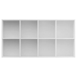 Berkfield Book Cabinet/sideboard White 66X30X130 Cm Engineered Wood - thumbnail 9