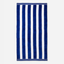 Allure Bath Fashions Jumbo Cabana Stripe Beach Towel - Blue