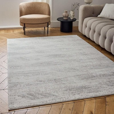 The Rugs Carmel Cream/grey Abstract Area Rug And Runner Non Shedding, Stain Resistant, Soft - image 1