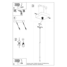 Sollux Lighting Mozaica Steel Black 1 Light Classic Pendant Ceiling Light - thumbnail 5