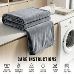 Pamposh Flannel Fleece King Size Throw Blankets Microfiber Solid Blankets For Bed And Couch Ultrasoft Plush Fleece Blanket - thumbnail 9