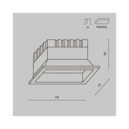 Luminosa Lighting Luminosa Okno Recessed Downlight White 3000-4000-6000K Ip44 - thumbnail 2