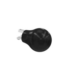 28mm Styleline  Gliding Curtain Pole Set With Ball End - Black, 100Cm - thumbnail 5