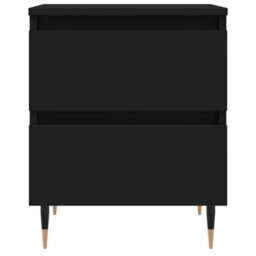 Vidaxl Bedside Cabinet Black 40X35X50 Cm Engineered Wood Bedside Cabinets - thumbnail 5