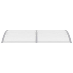 Berkfield Door Canopy Grey And Transparent 200X80 Cm Pc - thumbnail 2