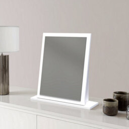 Yarmouth White Rectangular Freestanding Framed Mirror, (H)50Cm (W)47.8Cm