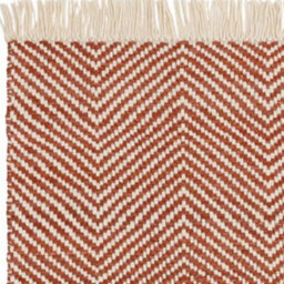 Handmade Kilim Modern Rust Geometric Cotton Jute Rug For Living Room And Bedroom-200Cm X 290 Cm - thumbnail 3