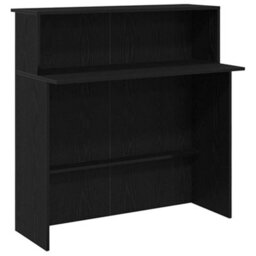 Berkfield Reception Desk Black Oak 180X50X103.5 Cm Engineered Wood - thumbnail 8
