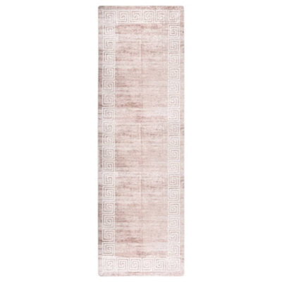 Berkfield Rug Washable 80X300 Cm Beige Anti Slip