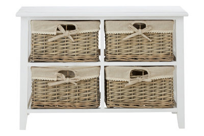 Orsina Stylish Compact 4 Drawers Chest, Modern Chest Of Drawers For Livingroom, Minimalist Storage Chest For Lounge - image 1