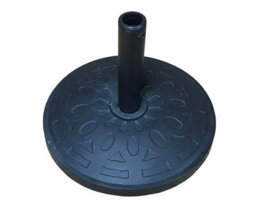 Signature Weave 15Kg Round Concrete Parasol Sun Umbrella Base Weight Black