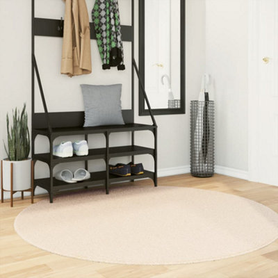 Berkfield Rug Huarte Short Pile Soft And Washable Beige Size  160 Cm - image 1