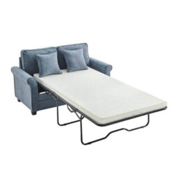 Bravich Ramy Sofa Bed Corduroy 2 Seater Fold Out Mattress - Blue - thumbnail 4