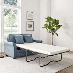 Bravich Ramy Sofa Bed Corduroy 2 Seater Fold Out Mattress - Blue - thumbnail 2