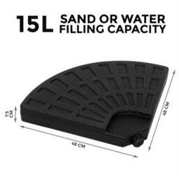 4Pcs Banana Parasol Base Weight Cantilever Hanging Fan Style Parasol Weight 80Kg - thumbnail 2