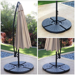 4Pcs Banana Parasol Base Weight Cantilever Hanging Fan Style Parasol Weight 80Kg - thumbnail 5