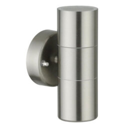 First Choice Lighting Set Of 2 Blaze Stainless Steel Outdoor Up Down Wall Lights - thumbnail 3