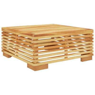 Berkfield Stylish Garden Coffee Table 69.5X69.5X31 Cm Solid Wood Teak
