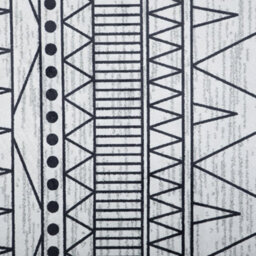 Beliani Black Grey Geometric Polyester Rug 140 X 200 Cm Low Pile Anti-Slip - thumbnail 5