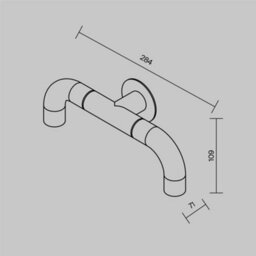 Luminosa Lighting Luminosa Sleek Twin Outdoor Modern Wall Lamp Graphite 3000K 300Lm Ip65 - thumbnail 3