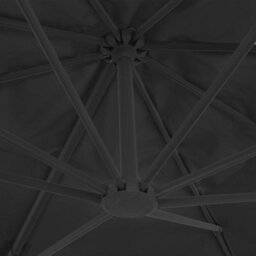Berkfield Cantilever Umbrella With Aluminium Pole 400X300 Cm Anthracite - thumbnail 6