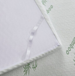 Groundlevel Single Super Soft Bamboo Memory Foam Mattress Topper - Hypoallergenic 2 Inch - thumbnail 4