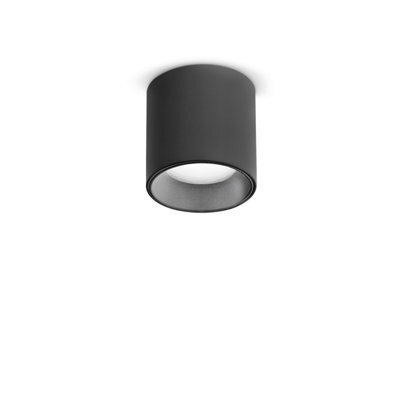 Ideal Lux Nitro Led Dimmable Surface Mounted Downlight Black 2700K - image 1