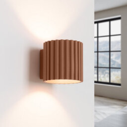 Sollux Lighting Aura Aluminum Mocha 1 Lights Minimalist Wall Light - thumbnail 3