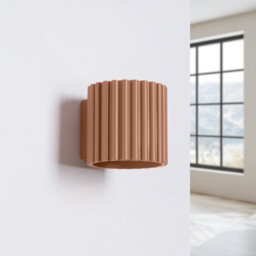 Sollux Lighting Aura Aluminum Mocha 1 Lights Minimalist Wall Light - thumbnail 2