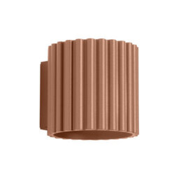 Sollux Lighting Aura Aluminum Mocha 1 Lights Minimalist Wall Light - thumbnail 1